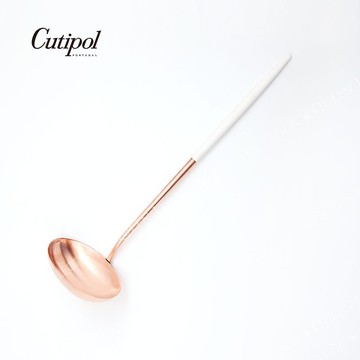 葡萄牙 Cutipol GOA系列白玫瑰金 29.5cm大湯勺