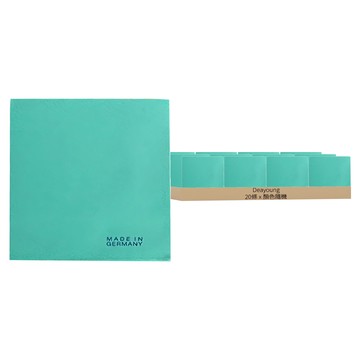 Deayoung 德國不織布抹布 Set 20條 天然紙漿纖維 超強吸水性 清潔效果出色 耐用持久  38 x 38cm