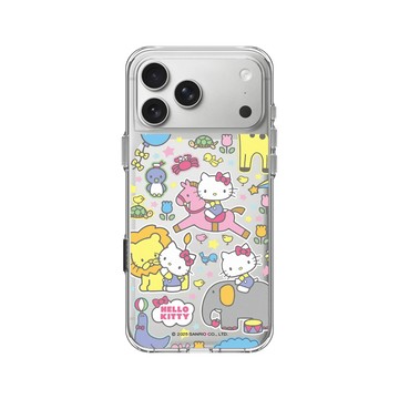 iPhone 17 Pro Max Clear Case（相機按鈕） 透明 - 三麗鷗-Hello Kitty - 樂遊動物園