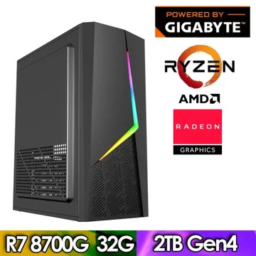 技嘉A620平台【FE2GI5033A】(R7-8700G/32G/2TB)