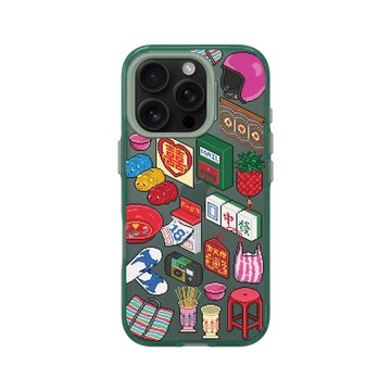 iPhone 16 Pro Clear 憂墨綠 - 老屋顏 Old House Face - 像素百貨