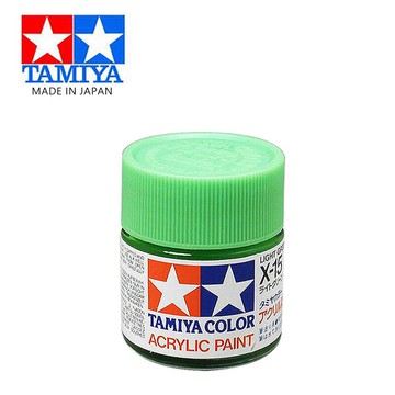 【鋼普拉】現貨 TAMIYA 田宮 X-15 X15 亮光蘋果綠色 分色擦拭法 水性法瑯漆 模型漆 81515 10ml
