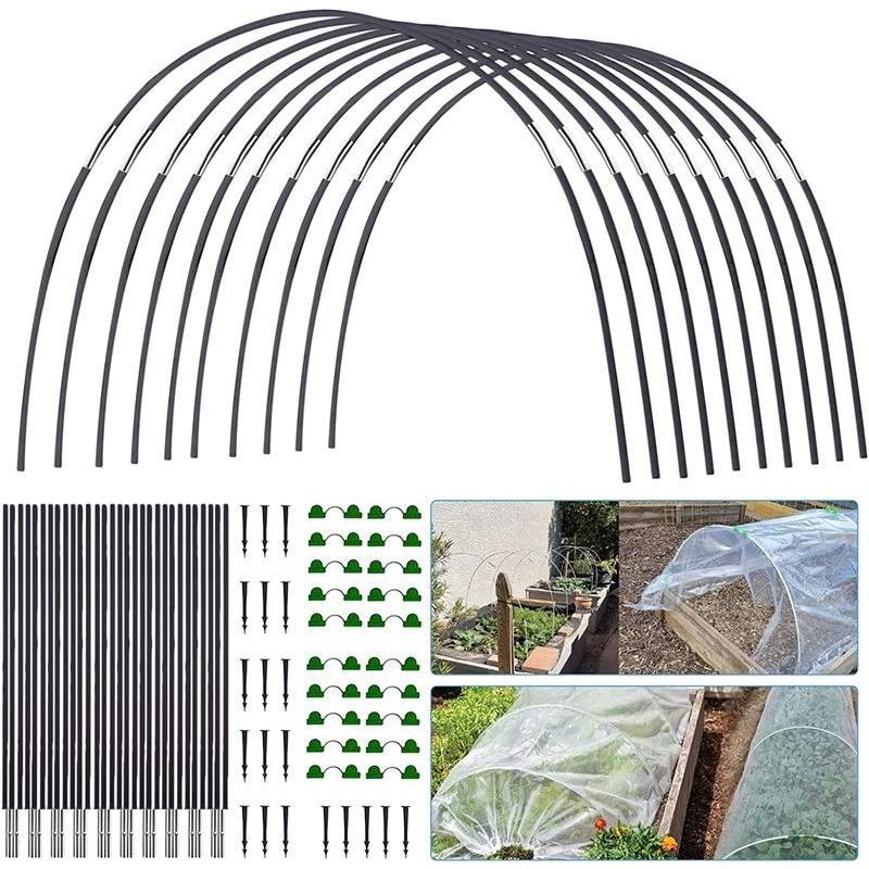 園芸支柱 パイプ支柱 アーチパイプ 温室 リング 支柱 トンネル支柱 防虫ネット プランター支柱 植物保護カバー アーチ 菜園アーチ支柱
