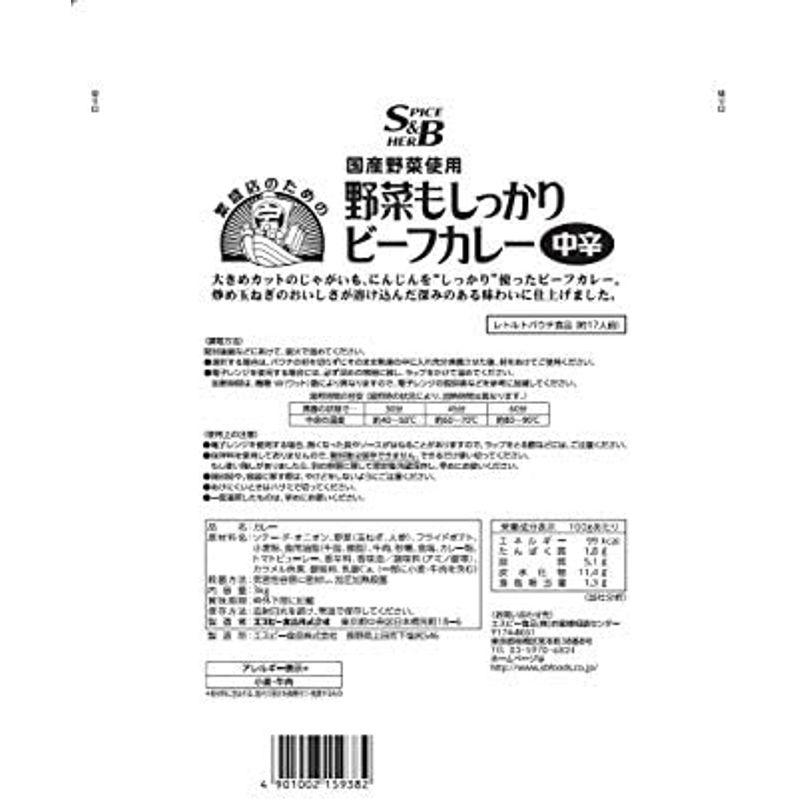 SB 野菜もしっかりビーフカレー 200g ×10袋