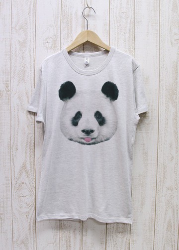 ronronPANDA Tee Beh Heather 白 / R024-TT-HWH