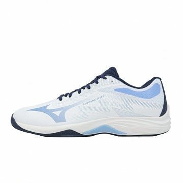 Mizuno 美津濃 排球鞋 Lightning Select 男鞋 白 藍 支撐 包覆 運動鞋 V1GA2670-52