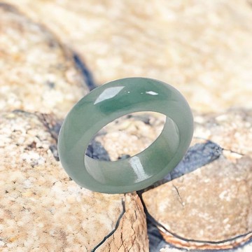 冰種飄花翡翠戒指戒圈 | 國際9圍 | 天然緬甸玉翡翠A貨 | 送禮