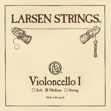 Larsen Strings Original系列 大提琴A弦 中張力  1個  Larsen Original Cello A string Medium  銀色