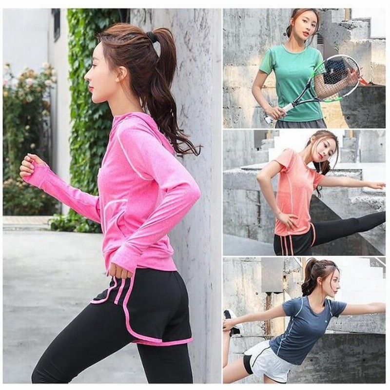 市場 300円off 上下セット ランニングウェア ジムウェア トレーニングウェア レディース ヨガウェア 5点セット スポーツウェア