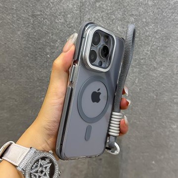 得樂適用蘋果15手機殼16鏡頭膜支架磁吸iphone15promax高級感14pro手提繩13防摔12小清新15plus情侶11爆款