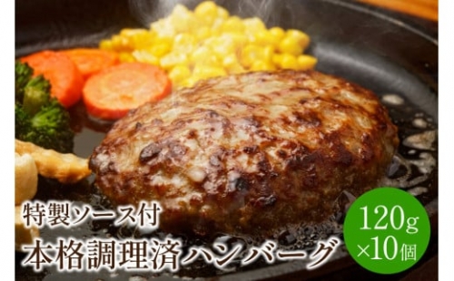 本格調理済ハンバーグ10食 特製ソース付