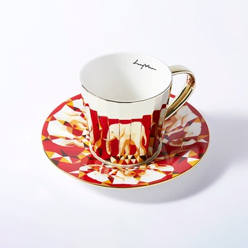 Luycho｜鏡面倒影動物圖案咖啡杯-非洲象