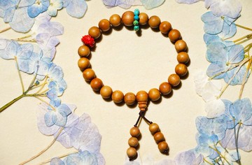 純手工設計製作印度進口野生老山檀手鏈