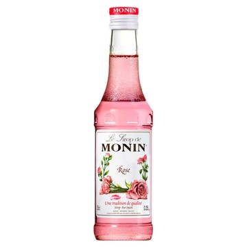 MONIN 莫寧 玫瑰風味糖漿  250ml  1瓶