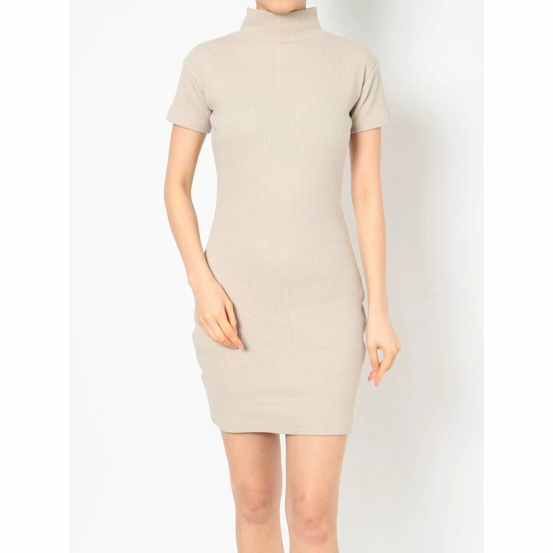 公式 Gyda ジェイダ ハーフスリーブテレコタイトワンピース 通販 Lineポイント最大1 0 Get Lineショッピング