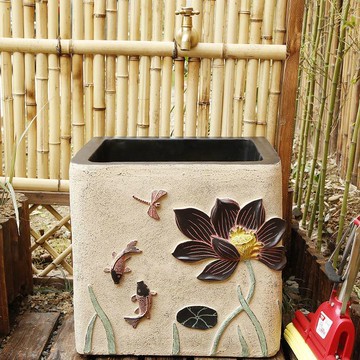 簡約拖把池陽臺衛生間庭院拖布盆墩布池落地式室外小號水槽洗手盆86YJ 公司貨