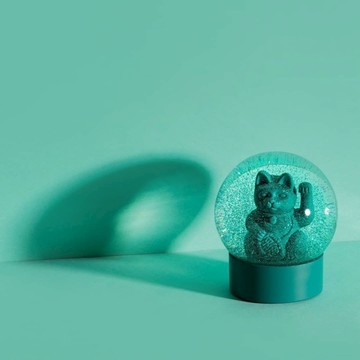 【預購】【DONKEY PRODUCTS】幸運繽紛招財貓 - 招財貓水晶球_綠色