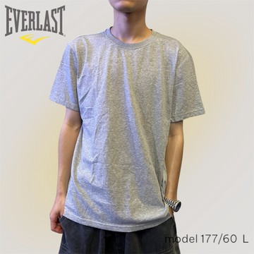 EVERLAST 短袖 灰色 輕薄 內搭 快乾 圓領 素T 短T 男 4921100310