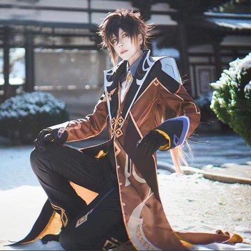【原神鐘離cos裝】原神  cos摩拉克斯男裝  cosplay角色扮演 鍾離 鐘離cosplay 岩王帝君遊戲裝