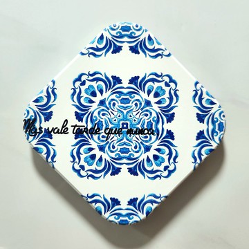 西班牙地磚 A晶雕鶯歌陶瓷杯墊