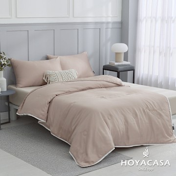 HOYACASA 清淺典雅系列 60支天絲涼被-香檳金