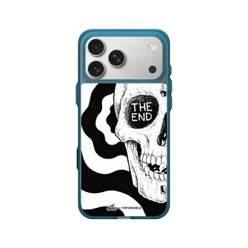 iPhone 17 Pro Max Clear (相機按鈕) 夜幕藍 - Ted Leonid Melendres - The Skull 骷顱頭