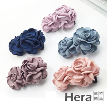 【Hera 赫拉】韓版浪漫玫瑰髮夾/彈簧夾-五色