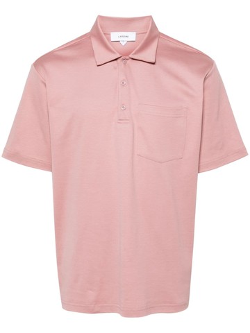 Lardini - jersey cotton polo shirt - men - Cotton - M - Pink