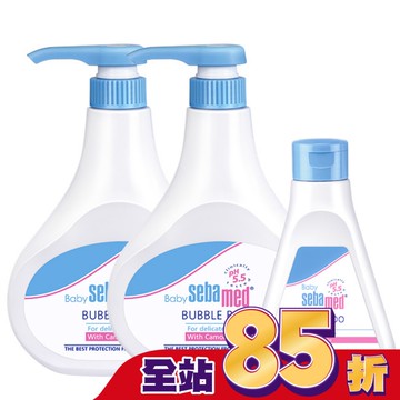 施巴5.5嬰兒泡泡浴露500mlx2入組