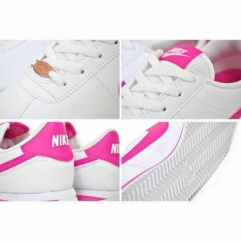 NIKE CORTEZ BASIC SL(GS) white/pink prime 904764-109 ナイキ