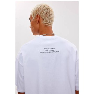 CNDrill短寬版型BoxyT恤280g休閑印花cleanfit小領口短款純棉短袖