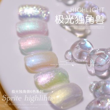 2025年新款指甲油美甲專用透色極光獨角獸光療膠專用美甲店套裝膠