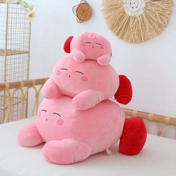 特惠🚀🚀✨日本卡通新品可愛星之卡比 眯眼迷糊毛絨抱枕 送女生超萌 玩具小公仔