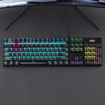 AOC GK410青軸機械鍵盤分離式連接線適用于筆記本外設臺式電腦