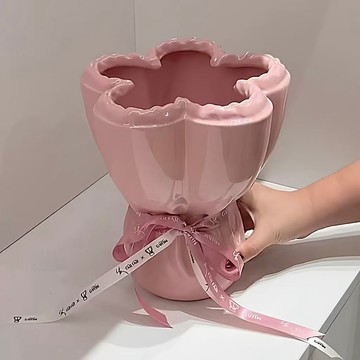 台現免運🎱花瓶中古高級感婚禮裝飾擺輕奢小花瓶插花高顔值花瓶輕奢高級感