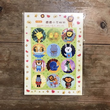 貼紙 ∣ 圈圈小花貼紙-綜合B /防水貼紙