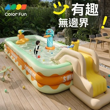 充氣遊泳池 傢用折疊大型洗澡桶 戶外加厚水池 充氣水池