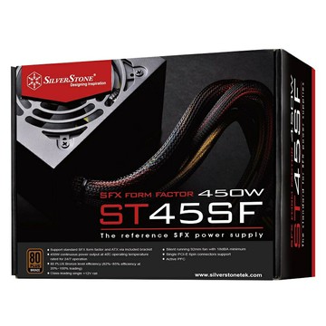 【享最高折300】SilverStone 銀欣 ST45SF 電源供應器/450W SFX銅牌認證/SST-ST45SF