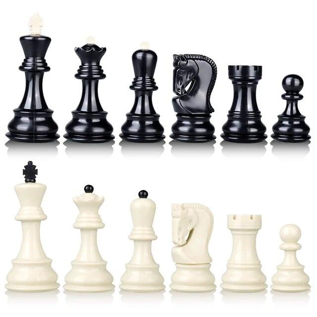 豪華な折りたたみ式プラスチックチェスセット,大きなチェスピース,家族旅行,チェス盤,テーブルゲーム,ギフト