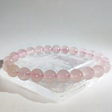 【訂製品】馬粉 粉晶 5-12mm  手串 天然水晶