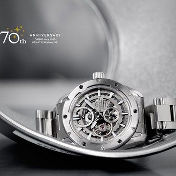 ORIENT 東方 Mechanical Sports 系列 鏤空機械運動男腕錶-RE-AV0A02S/43mm-銀面鋼帶