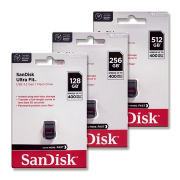 【台灣保固】SanDisk Ultra Fit 128G 256G 512G USB 3.1 迷你隨身碟 速度400MB