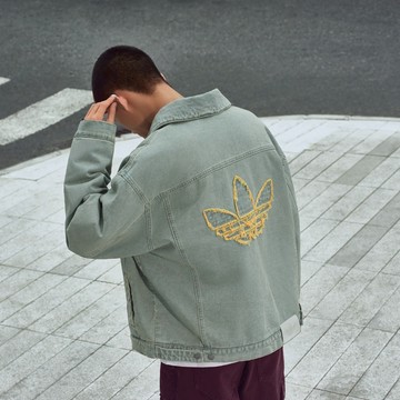 水洗丹寧鋪棉夾克