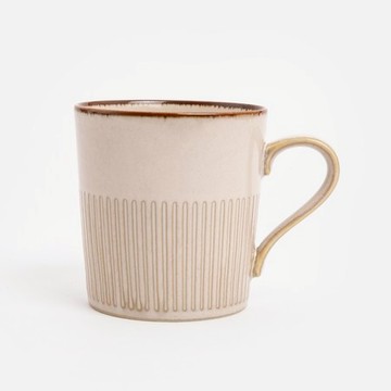 艾禮思輕量瓷馬克杯340mL 風車米白