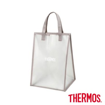 THERMOS膳魔師奶灰藕透明購物袋-大(Y-BTP-MGL-L)