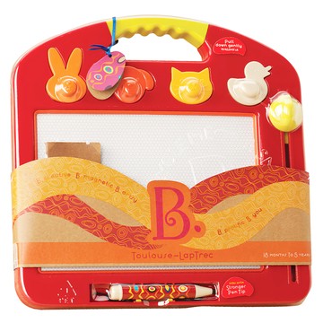 B.toys 塗黑黑磁繪板  番茄紅  1個  8.9 x 30.5 x 31.1cm