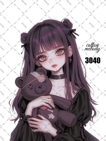 original sticker o.3040 人物貼紙 原創貼紙 cotton melody