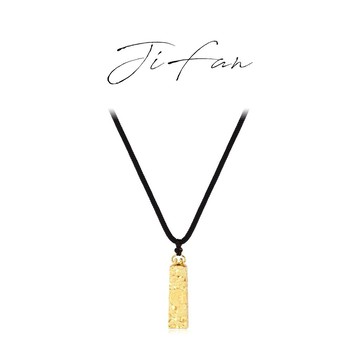【JF飾品 首飾】四方來財項鏈 暴富項鏈 碎冰冰印章吊墜 新中式 輕奢感 星選館 211 細鍊項鍊 送禮首選 日常百搭