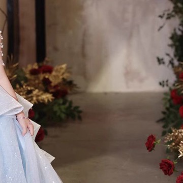 兒童高端公主裙女童禮服大童輕奢小眾生日主持人生日鋼琴表演出服