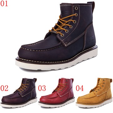 pathfinder口87627M口冬季短筒工裝靴馬丁靴男鞋PF真皮潮流戶外機車軍靴JHS杰恆社